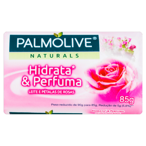 Sabonete-em-Barra-Hidrata---Perfuma-Leite-e-Petalas-de-Rosas-Palmolive-Naturals-Envoltorio-85g Sabonete-em-Barra-Hidrata---Perfuma-Leite-e-Petalas-de-Rosas-Palmolive-Naturals-Envoltorio-85g