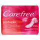 Protetor-Diario-sem-Abas-Carefree-Protecao-Pacote-15-Unidades Protetor-Diario-sem-Abas-Carefree-Protecao-Pacote-15-Unidades