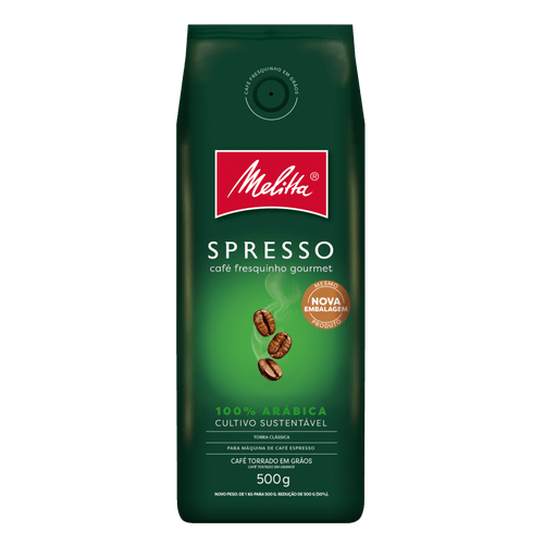 Cafe-Torrado-em-Graos-Spresso-100--Arabica-Melitta-Gourmet-Pacote-500g