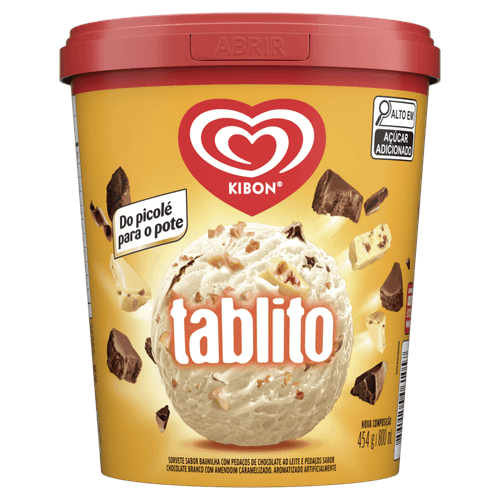 Sorvete-Baunilha-com-Pedacos-de-Chocolate-ao-Leite-e-Pedacos-de-Chocolate-Branco-com-Amendoim-Caramelizado-Kibon-Tablito-Pote-800ml Sorvete-Baunilha-com-Pedacos-de-Chocolate-ao-Leite-e-Pedacos-de-Chocolate-Branco-com-Amendoim-Caramelizado-Kibon-Tablito-Pote-800ml