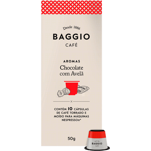 Cafe-em-Capsula-Torrado-e-Moido-Chocolate-com-Avela-100--Coffea-Arabica-Baggio-Aromas-Caixa-50g-10-Unidades