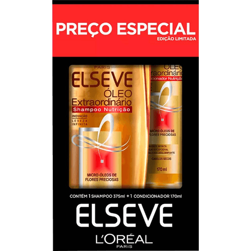 Kit-Shampoo-375ml---Condicionador-170ml-Loreal-Paris-Elseve-Oleo-Extraordinario-Nutricao