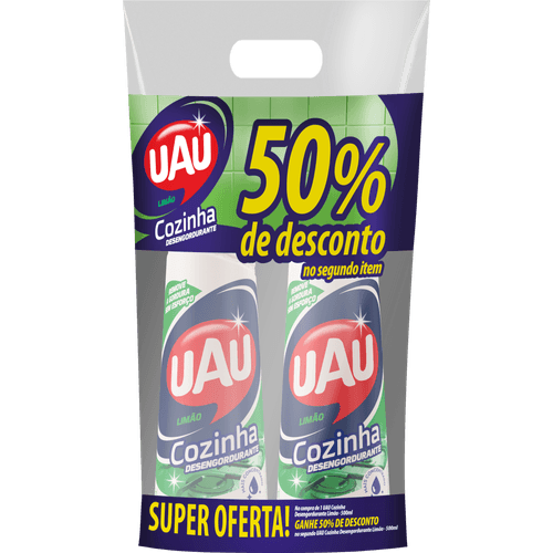 Limpador-Detergente-Desengordurante-Cozinha-Concentrado-Limao-Uau-Squeeze-2-Unidades-500ml-Cada-Leve-Mais-Pague-Menos