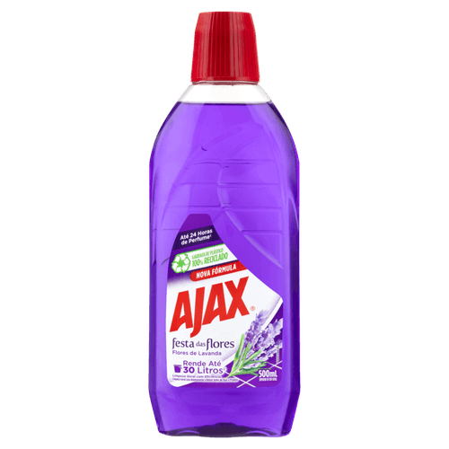 Limpador-Perfumado-de-Uso-Geral-Flores-de-Lavanda-Ajax-Festa-das-Flores-Frasco-500ml Limpador-Perfumado-de-Uso-Geral-Flores-de-Lavanda-Ajax-Festa-das-Flores-Frasco-500ml