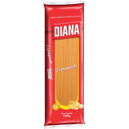 Massa-Alimenticia-Macarrao-de-Semola-com-Ovos-Espaguete-Diana-Pacote-500g