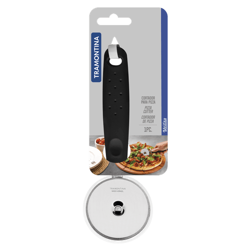 Cortador-Pizza-Tramontina-Utilita-Preto Cortador-Pizza-Tramontina-Utilita-Preto