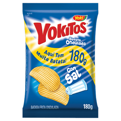 Batata-Frita-Ondulada-com-Sal-Yoki-Yokitos-Pacote--180g Batata-Frita-Ondulada-com-Sal-Yoki-Yokitos-Pacote--180g