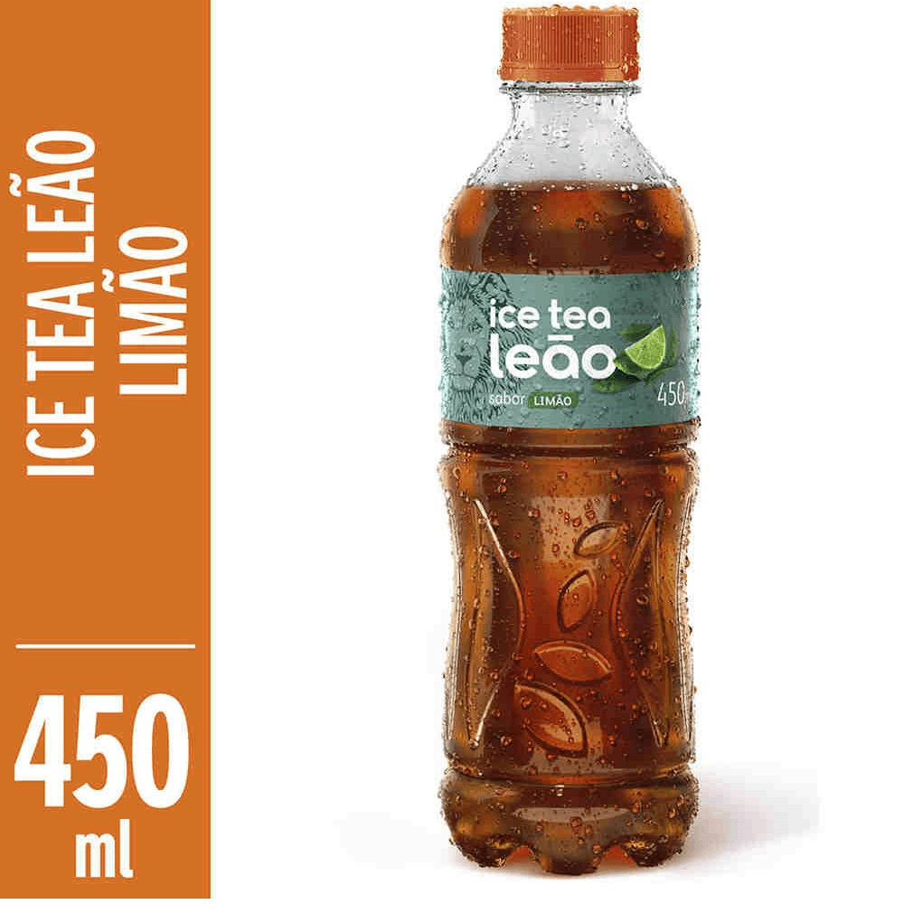 Chá Preto Ice Tea Limão Leão Garrafa 450ml - Apoio Entrega V2