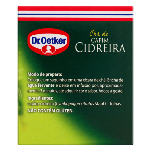 Cha-Ervas-Capim-Cidreira-Dr.Oetker-Caixa-15-g-com-15-Saquinhos Cha-Ervas-Capim-Cidreira-Dr.Oetker-Caixa-15-g-com-15-Saquinhos