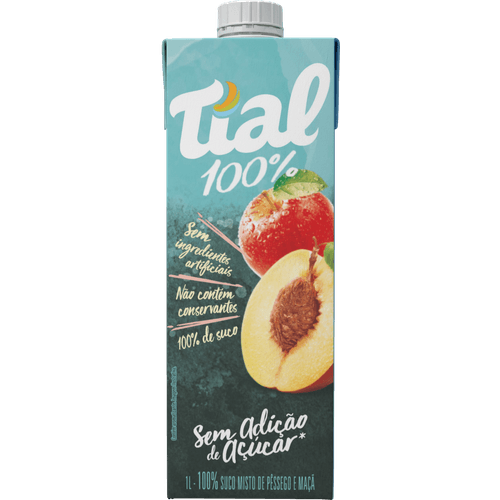 Suco-Misto-de-Maca-e-Pessego-sem-Adicao-de-Acucar-Tial-100--Caixa-1l Suco-Misto-de-Maca-e-Pessego-sem-Adicao-de-Acucar-Tial-100--Caixa-1l