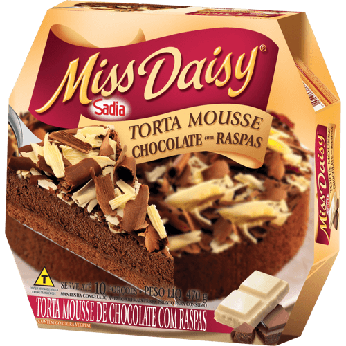 Torta-Congelada-Mousse-de-Chocolate-com-Raspas-Miss-Daisy-Caixa-470g Torta-Congelada-Mousse-de-Chocolate-com-Raspas-Miss-Daisy-Caixa-470g