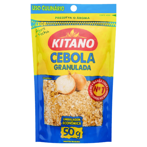 Cebola-Granulada-Kitano-Pouch-50g-Embalagem-Economica Cebola-Granulada-Kitano-Pouch-50g-Embalagem-Economica