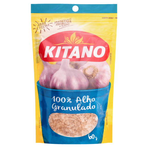 100--Alho-Granulado-Kitano-Pacote-60g 100--Alho-Granulado-Kitano-Pacote-60g