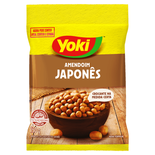Amendoim-com-Cobertura-Tipo-Japones-Yoki-Pacote-150g Amendoim-com-Cobertura-Tipo-Japones-Yoki-Pacote-150g