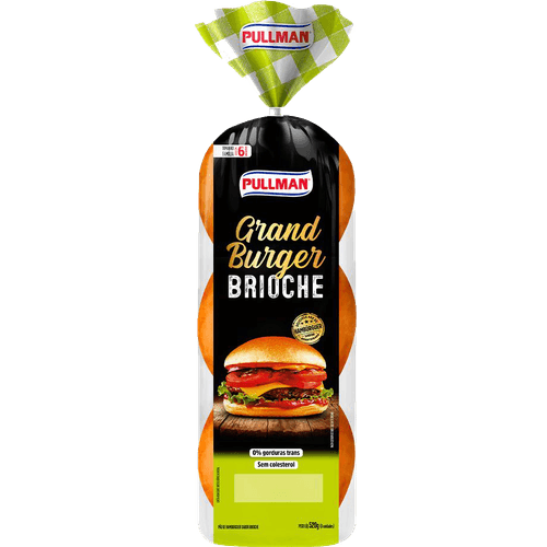 Pao-para-Hamburguer-Brioche-Pullman-Grand-Burger-Pacote-520g-6-Unidades-Tamanho-Familia