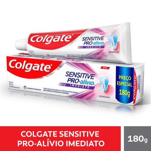 Creme-Dental-com-Fluor-Colgate-Sensitive-Pro-Alivio-Imediato-Gengivas-Caixa-180g-Preco-Especial