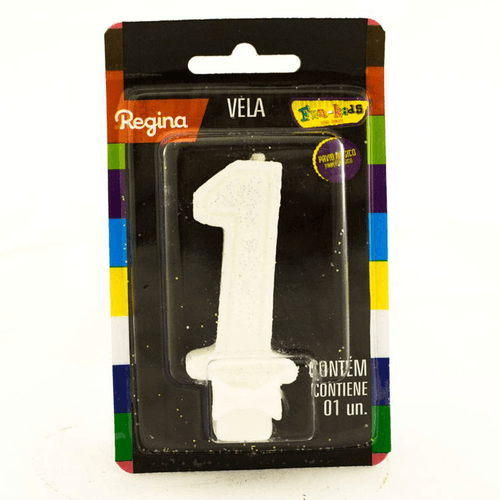Vela-De-Aniversario-Branca-Nº-1-Super-Glitter-Regina-Cartela Vela-De-Aniversario-Branca-Nº-1-Super-Glitter-Regina-Cartela