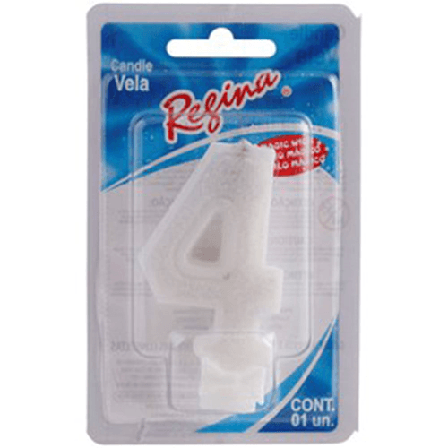 Vela-de-Aniversario-Regina-Super-Glitter-Nº-4-Branca-Unidade Vela-de-Aniversario-Regina-Super-Glitter-Nº-4-Branca-Unidade