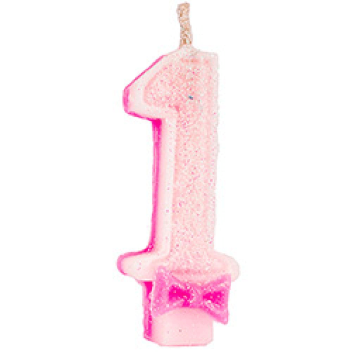 Vela-De-Aniversario-Rosa-Nº-1-Super-Glitter-Regina-Cartela