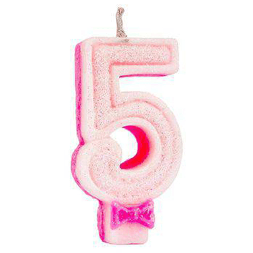 Vela-de-Aniversario-Regina-Super-Glitter-Nº-5-Rosa-Unidade