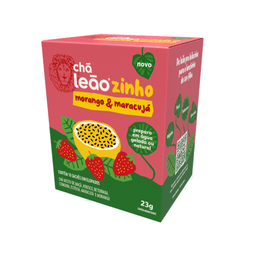 Cha-Misto-de-Maca-Hibisco-Beterraba-Cenoura-Folhas-de-Estevia-Morango---Maracuja-Leaozinho-Caixa-23g-10-Unidades