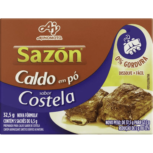Caldo-em-Po-Costela-Sazon-Caixa-325g Caldo-em-Po-Costela-Sazon-Caixa-325g