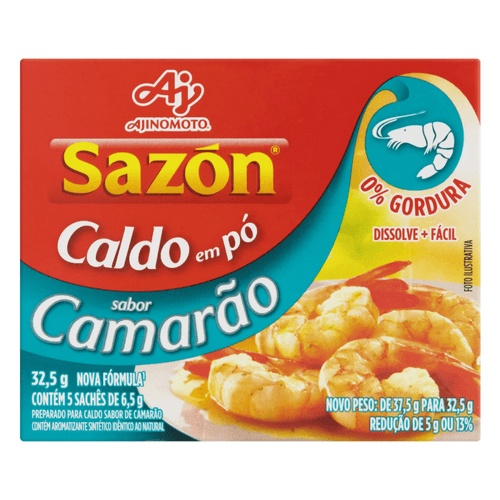 Caldo-em-Po-Camarao-Sazon-Caixa-325g Caldo-em-Po-Camarao-Sazon-Caixa-325g
