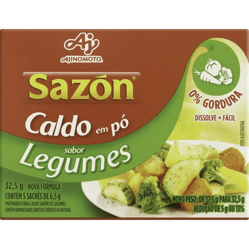 Caldo-em-Po-Legumes-Sazon-Caixa-325g Caldo-em-Po-Legumes-Sazon-Caixa-325g