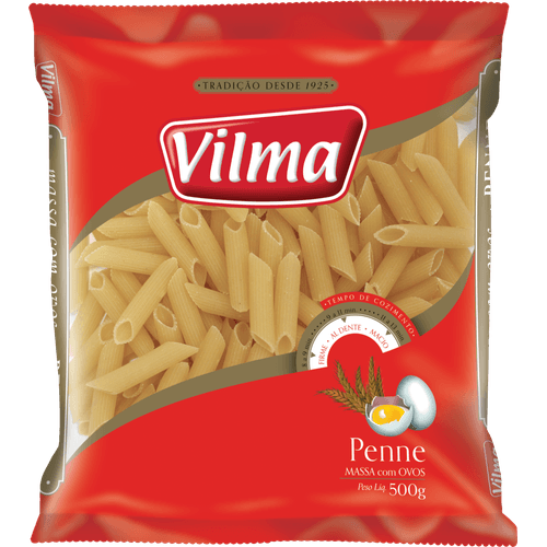 Massa-com-Ovos-Penne-Vilma-500g