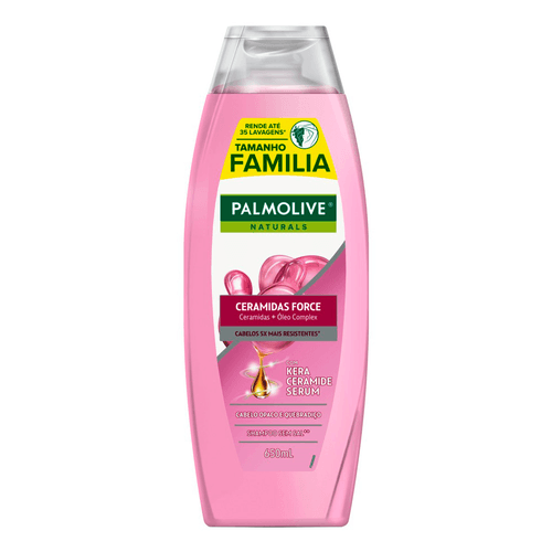 Shampoo-Ceramidas-e-Oleo-Complex-com-Kera-Ceramide-Serum-Palmolive-Naturals-Ceramidas-Force-Frasco-650ml-Tamanho-Familia Shampoo-Ceramidas-e-Oleo-Complex-com-Kera-Ceramide-Serum-Palmolive-Naturals-Ceramidas-Force-Frasco-650ml-Tamanho-Familia