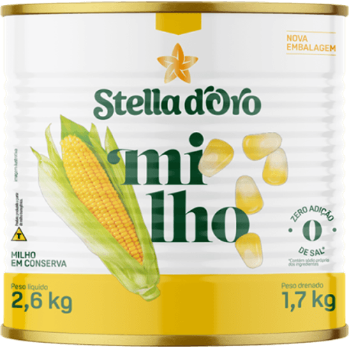 Milho-Verde-em-Conserva-sem-Adicao-de-Sal-Stella-D-oro-Lata-Peso-Liquido-26kg-Peso-Drenado-17kg