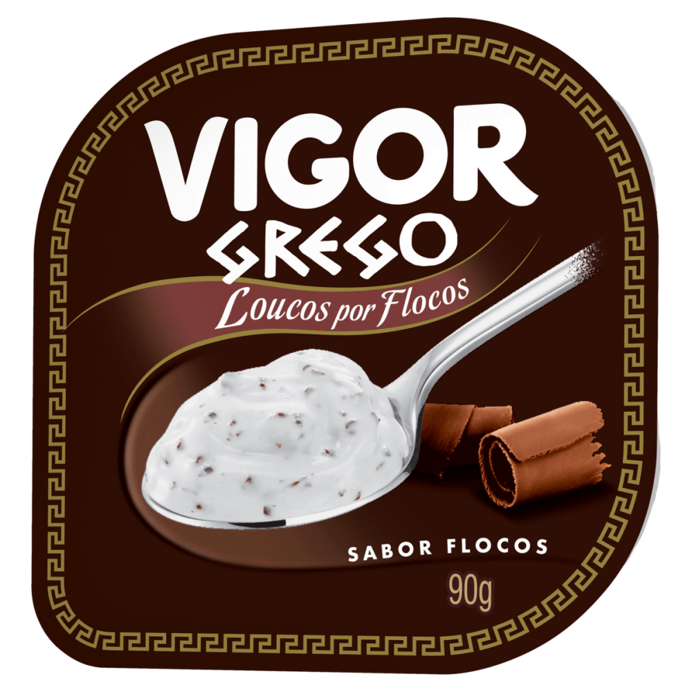 Iogurte Grego com Creme Flocos Preparado de Baunilha com Raspas de  Chocolate Vigor Loucos por Flocos Pote 90g - Apoio Entrega V2