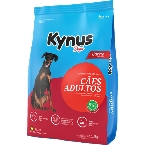 Racao-Para-Caes-Kynus-Adultos-Sabor-Carne-10Kg