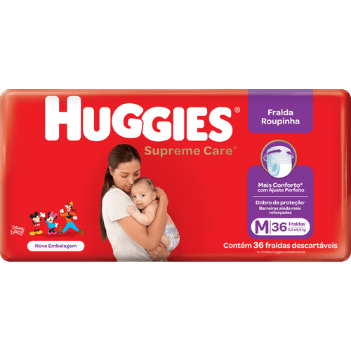 Fralda-Descartavel-Infantil-Roupinha-Huggies-Supreme-Care-M-55-a-95kg-Pacote-36-Unidades