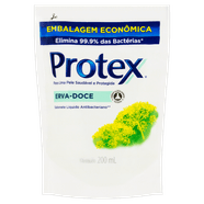Sabonete-Liquido-Antibacteriano-Erva-Doce-Protex-Sache-200ml-Refil-Embalagem-Economica