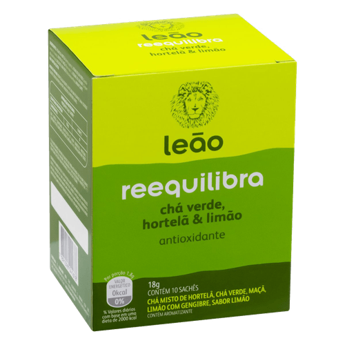 Cha-Misto-Verde-de-Hortela-Maca-e-Limao-com-Gengibre-Antioxidante-Leao-Reequilibra-Caixa-18g-10-Unidades