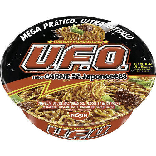 Macarrao-Instantaneo-Yakissoba-Carne-com-Molho-Japones-Nissin-U.F.O.-Bandeja-97g-Sendo-81g-de-Macarrao-e-16g-de-Molho