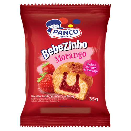 Bolo-Baunilha-com-Recheio-Morango-Panco-Bebezinho-Pacote-35g