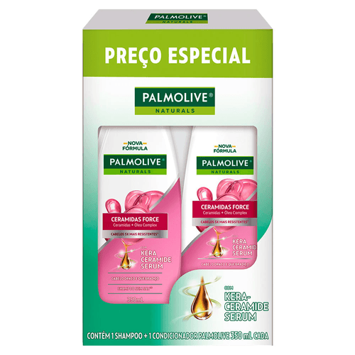 Kit-Shampoo---Condicionador-com-Kera-Ceramida-Serum-e-Oleo-Complex-Palmolive-Naturals-Ceramidas-Force-350ml-Cada-Preco-Especial Kit-Shampoo---Condicionador-com-Kera-Ceramida-Serum-e-Oleo-Complex-Palmolive-Naturals-Ceramidas-Force-350ml-Cada-Preco-Especial