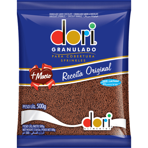 Confeito-Granulado-para-Cobertura-Chocolate-Zero-Lactose-Dori-Pacote-500g