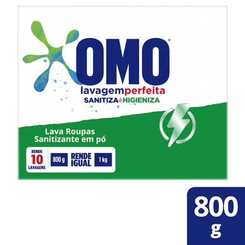 Lava-Roupas-em-Po-com-Ativo-Concentrado-Omo-Lavagem-Perfeita-Sanitiza---Higieniza-Caixa-800g-Preco-Economico Lava-Roupas-em-Po-com-Ativo-Concentrado-Omo-Lavagem-Perfeita-Sanitiza---Higieniza-Caixa-800g-Preco-Economico