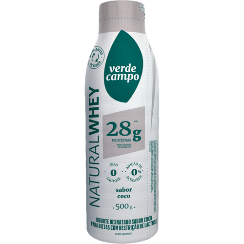 Iogurte-Desnatado-28g-de-Proteinas-Coco-Zero-Lactose-para-Dietas-com-Restricao-de-Lactose-sem-Adicao-de-Acucar-Verde-Campo-Natural-Whey-Garrafa-500g
