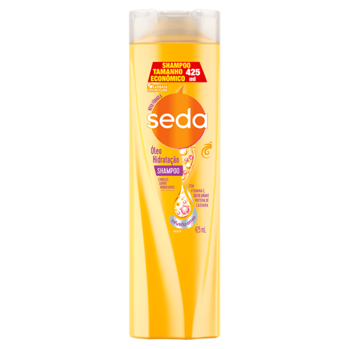 Shampoo-com-Vitamina-E-Oleo-de-Argan-e-Proteina-de-Caxemira-Seda-Oleo-Hidratacao-Frasco-425ml-Tamanho-Economico