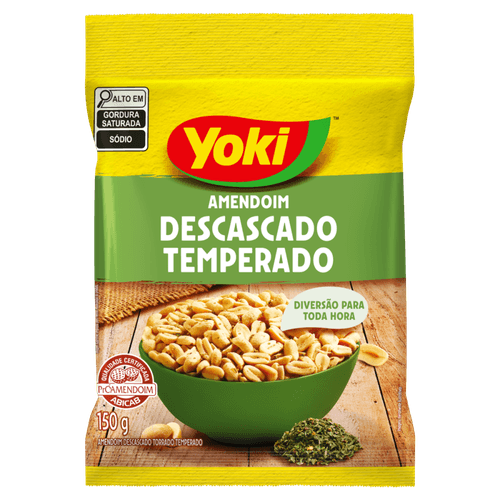 Amendoim-Torrado-Temperado-sem-Casca-Yoki-Pacote-150g Amendoim-Torrado-Temperado-sem-Casca-Yoki-Pacote-150g