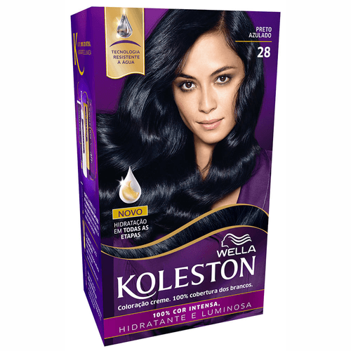 Kit-Coloracao-Creme-28-Preto-Azulado-Wella-Koleston Kit-Coloracao-Creme-28-Preto-Azulado-Wella-Koleston