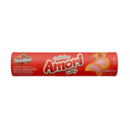 Biscoito-com-Recheio-de-Morango-Richester-Amori-Tortinhas-Pacote-150g Biscoito-com-Recheio-de-Morango-Richester-Amori-Tortinhas-Pacote-150g