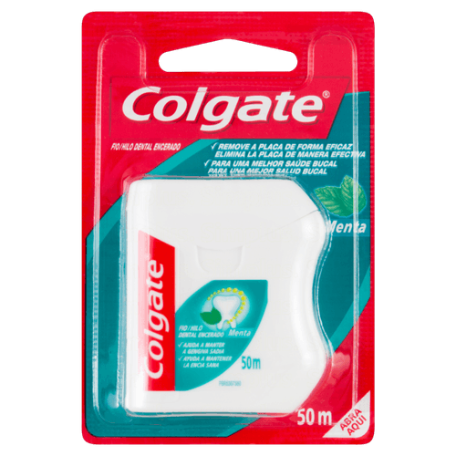 Fio-Dental-Encerado-de-Menta-Colgate-Cartela-50m