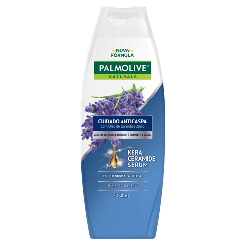 Shampoo-Cuidado-Anticaspa-com-Oleo-de-Lavanda-Zinco-e-Kera-Ceramide-Serum-Palmolive-Naturals-Frasco-350ml