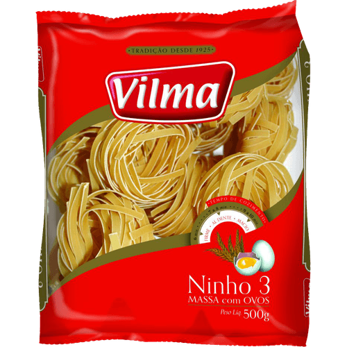 Massa-com-Ovos-Ninho-Vilma-n°-3-Pacote-500-g