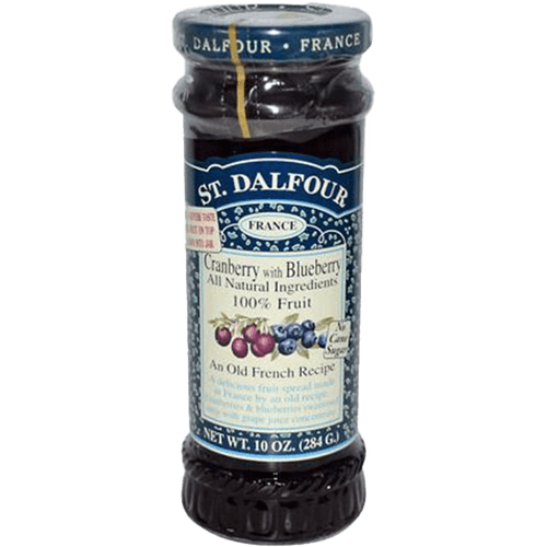 Geleia-Cranberry-e-Mirtilo-sem-Adicao-de-Acucar-St.-Dalfour-Vidro-284g